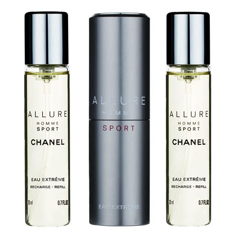 chanel allure homme sport travel refills 20ml|chanel allure sport vs extreme.